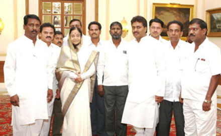 President of AGVSS with Rashtrapati at Rashtrapati Bhavan